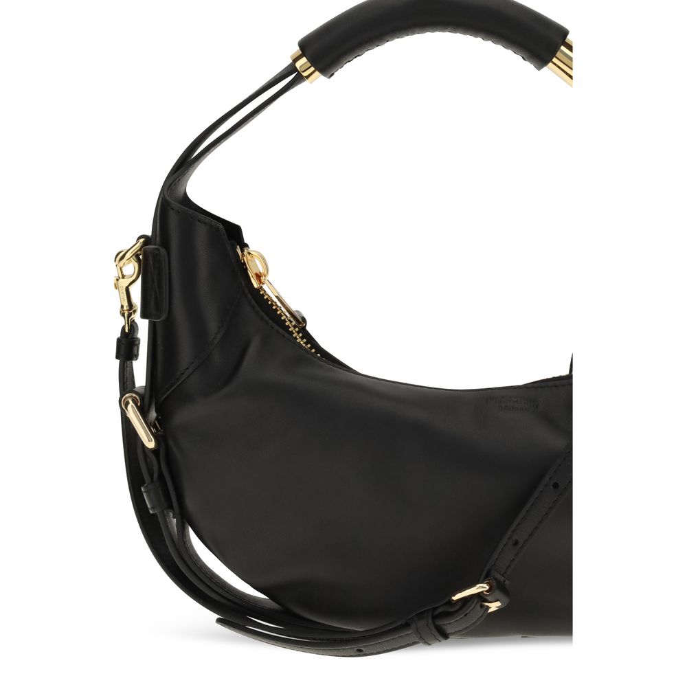 Moschino Black Calf Leather Handbag