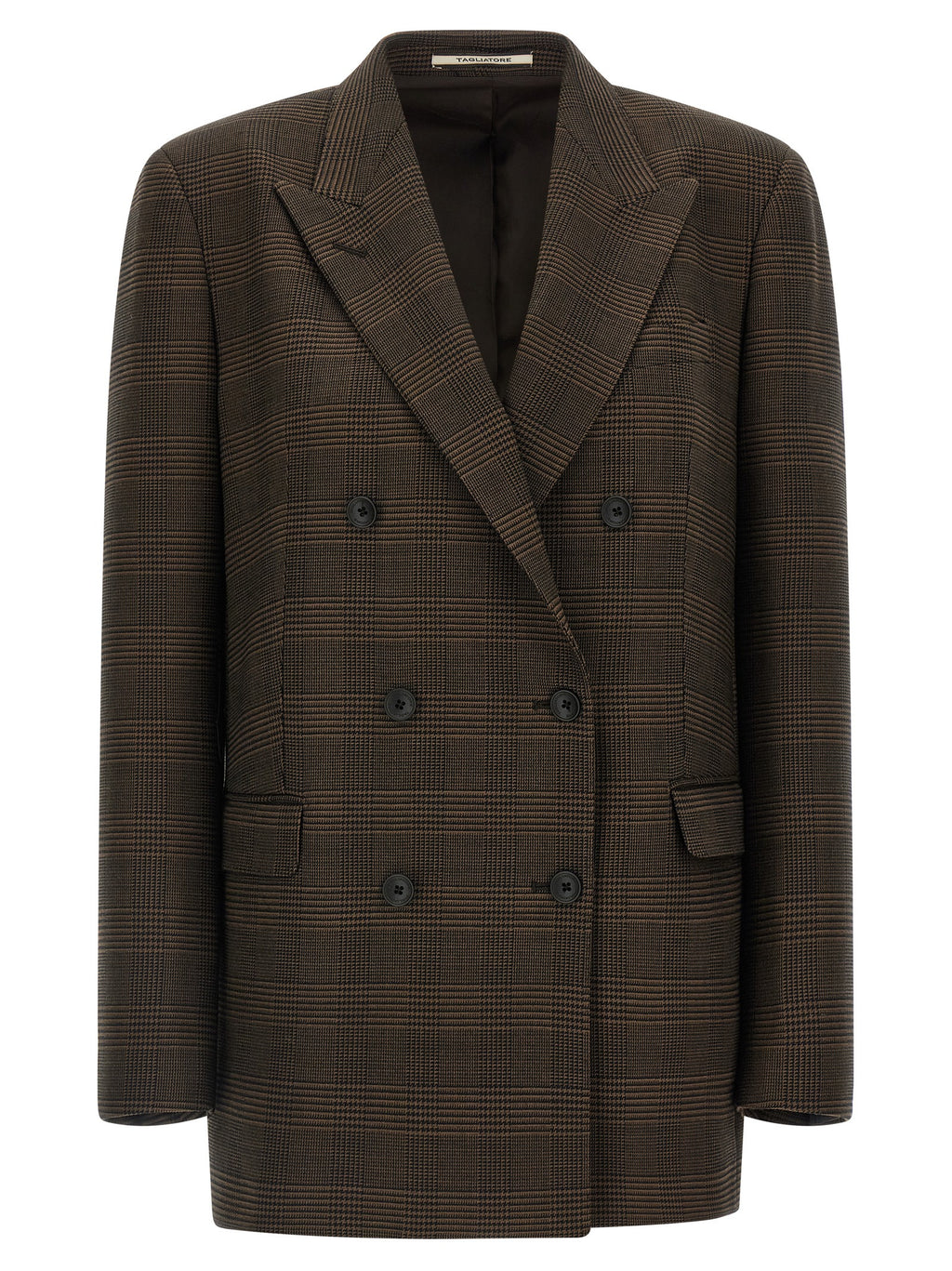 Tagliatore Brown Virgin Wool Blazer