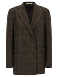 Tagliatore Brown Virgin Wool Blazer