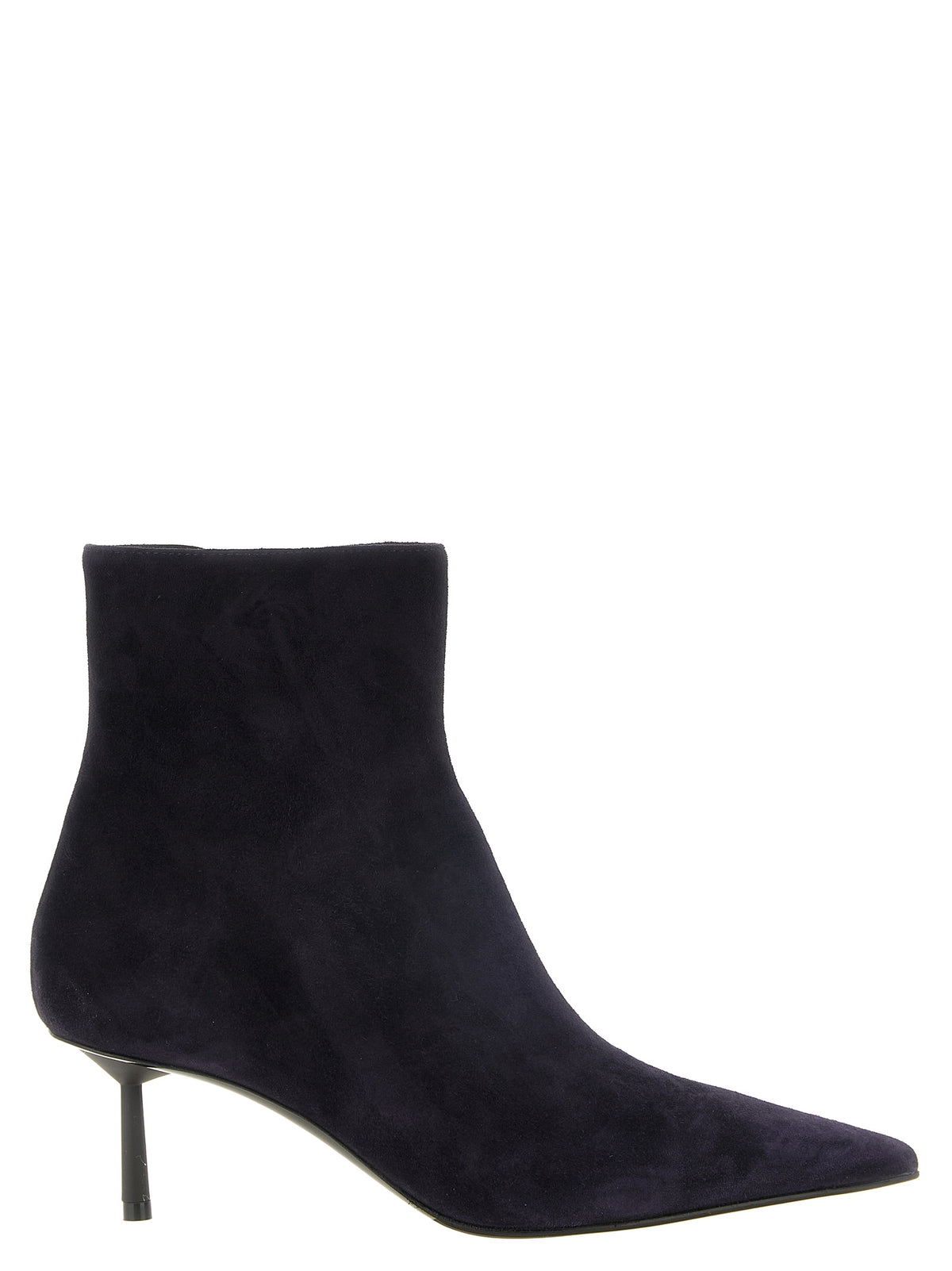 Blue Lambskin Ankle Boots