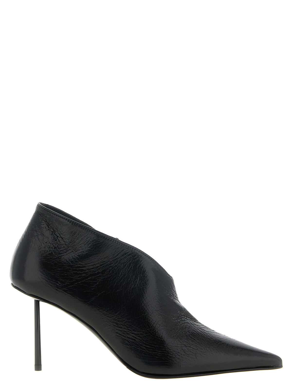 Black Nubuc Leather Ankle Boots
