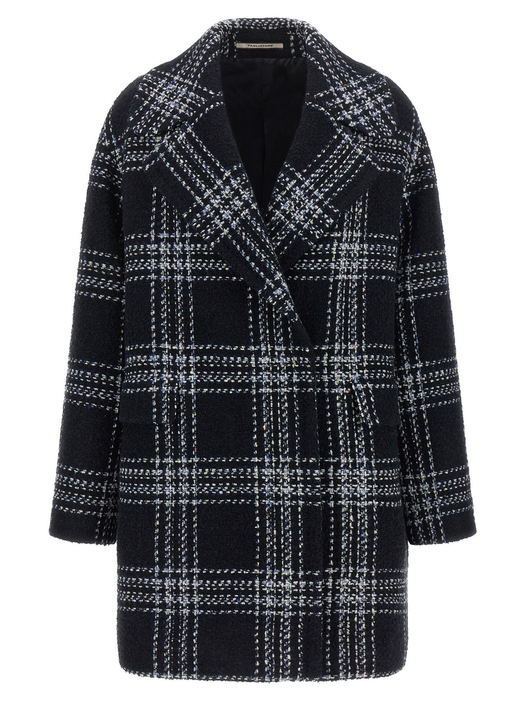Tagliatore Blue Wool Coat