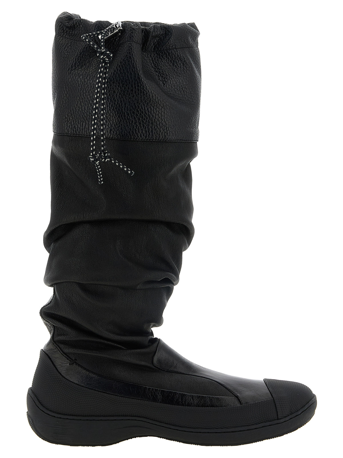 Black Leather Over The Knee
