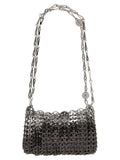 Silver Stainless Steel Shoulder Bag