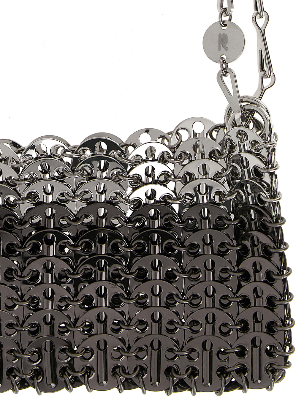 Silver Stainless Steel Shoulder Bag