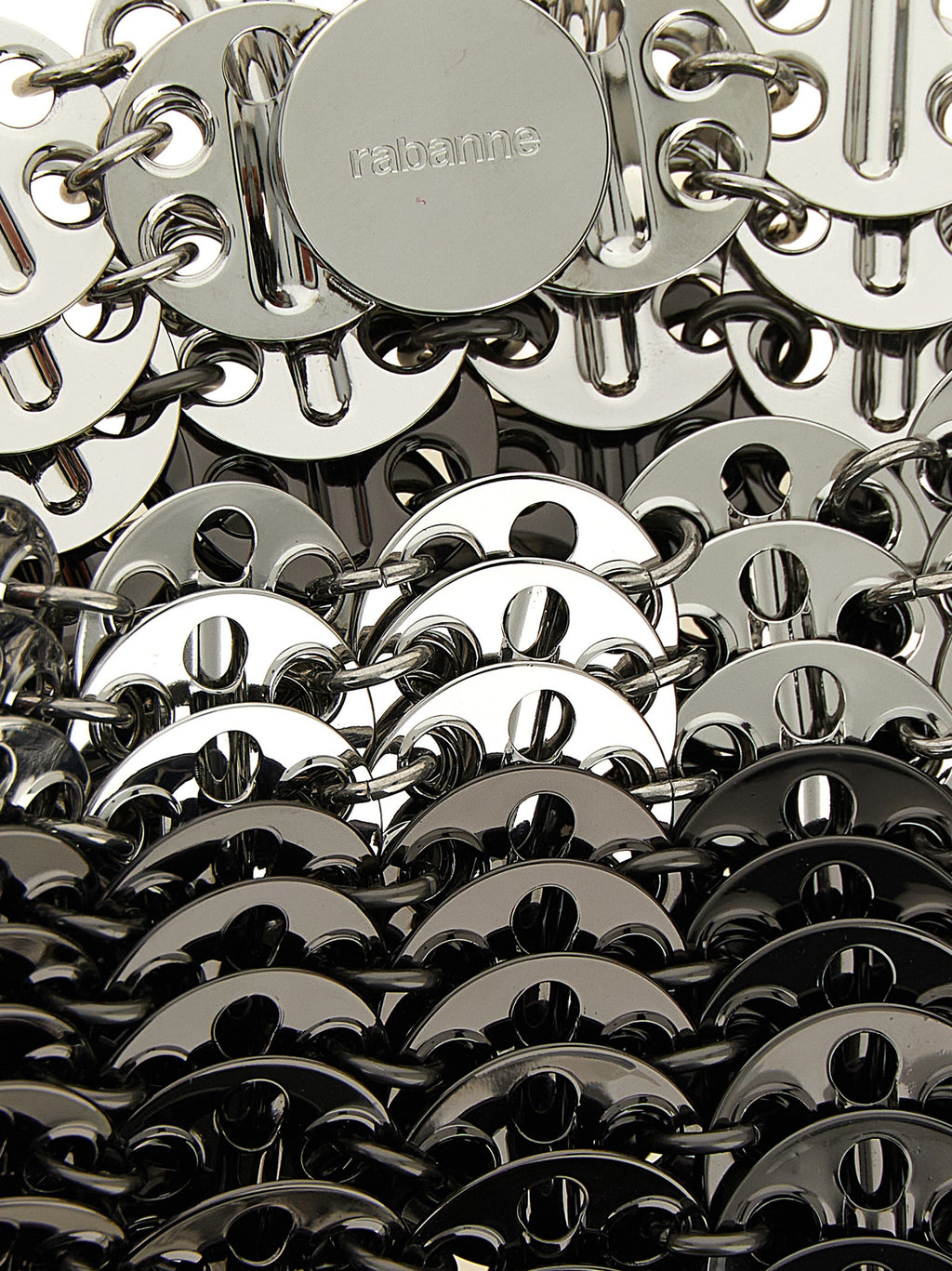 Silver Stainless Steel Shoulder Bag