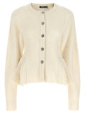 ROTATE BIRGER CHRISTENSEN White Wool Cardigan