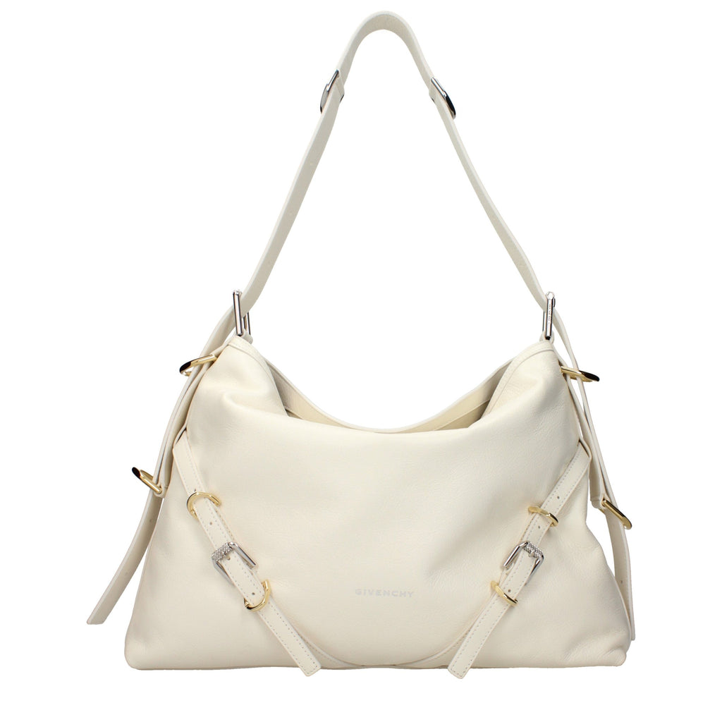 Beige Leather Crossbody Bag