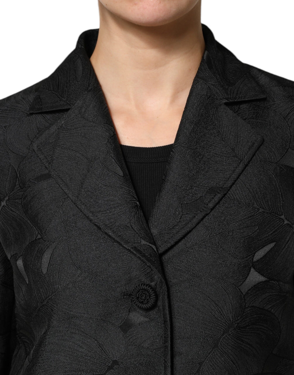 Dolce & Gabbana Black Single Breasted Trench Coat Jacket
