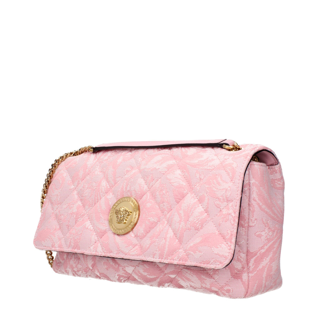Pink Fabric Shoulder Bag